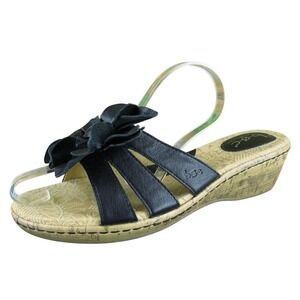 Born Women's Concept Slide Black Leather Sz 10 Medium‎ Gently Used 2025